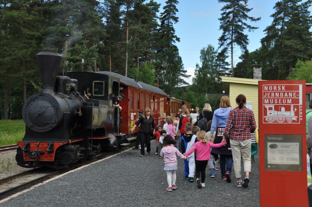 Tog ved Norsk jernbanemuseum